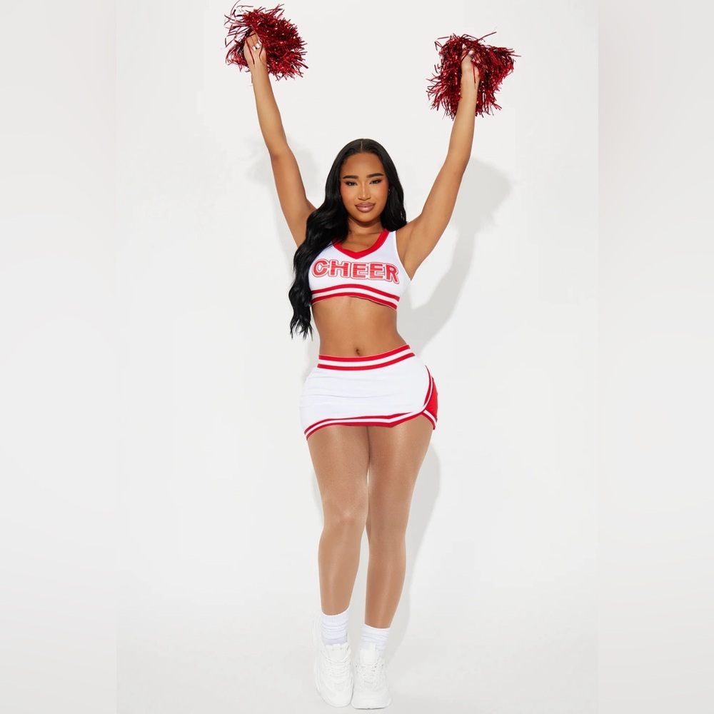 Cheerleader Halloween Costume -(Small) Red & White FINAL SALE